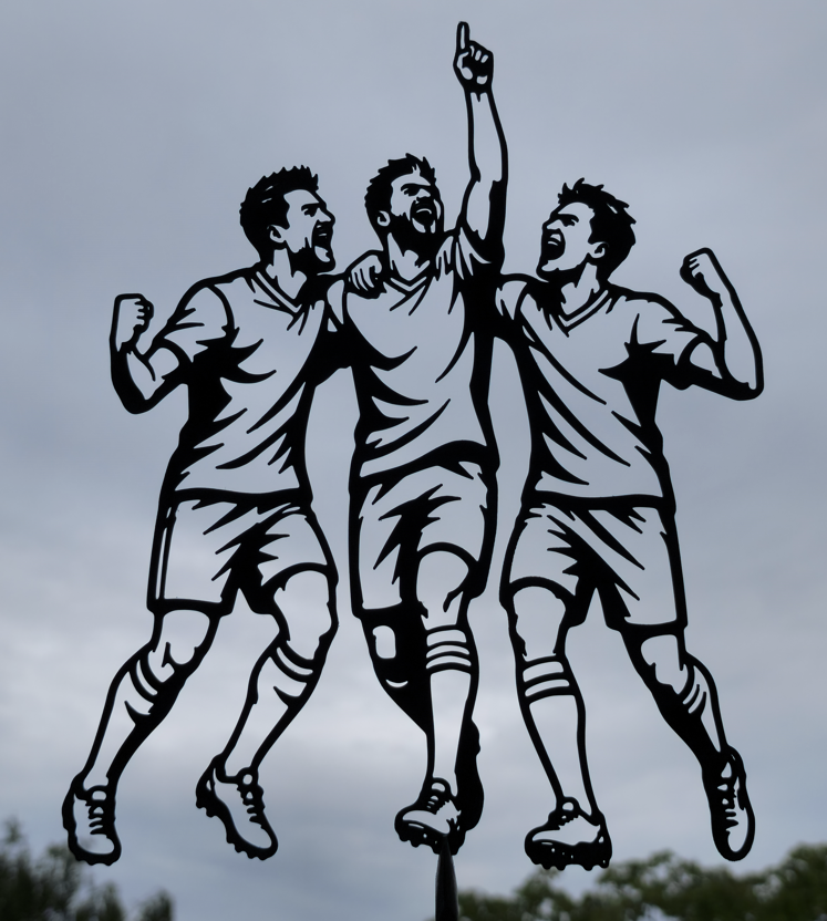 Fußballmannschaft-Jubel Wandkunst Deko Wandbild Wanddeko Wanddekoration