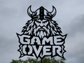 Game Over Wikinger Wandkunst-Dekor Wandbild Wanddeko Wanddekoration Deko