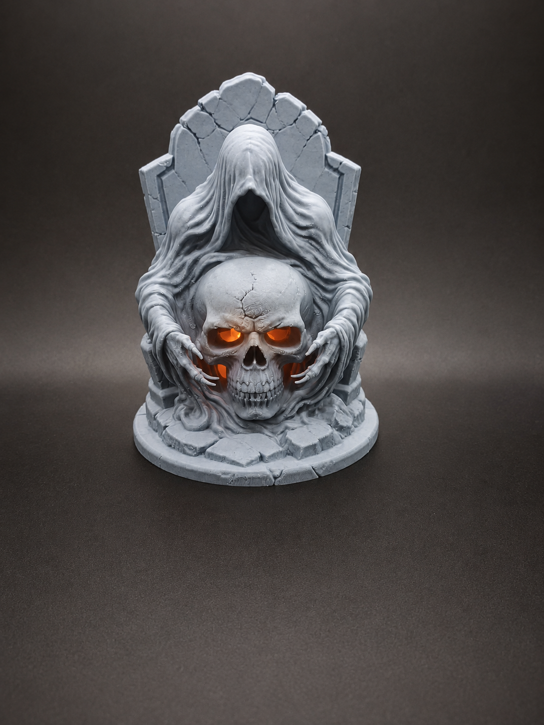 Sensenmann-Schädel Halloween Laterne Figur Deko