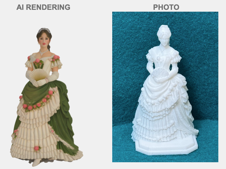 Tochter des Hauses Mysteriöser Charakter Figur Deko Statue Puppenhaus
