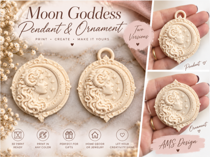 Mondgöttin Anhänger & Ornament ohne Kette Kettenanhänger Schmuck Charm