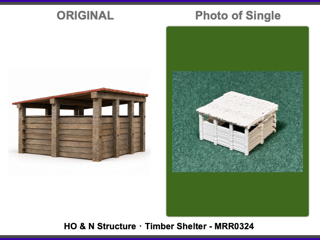 HO & N Struktur Holzunterstand Modelleisenbahn H0 Spur N Puppenhaus