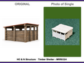 HO & N Struktur Holzunterstand Modelleisenbahn H0 Spur N Puppenhaus