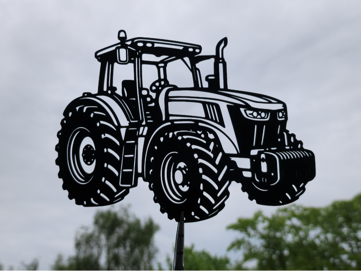 Moderne Bauernhof-Traktor 2D Wandkunst Dekor Wandbild Wanddeko Wohnzimmer