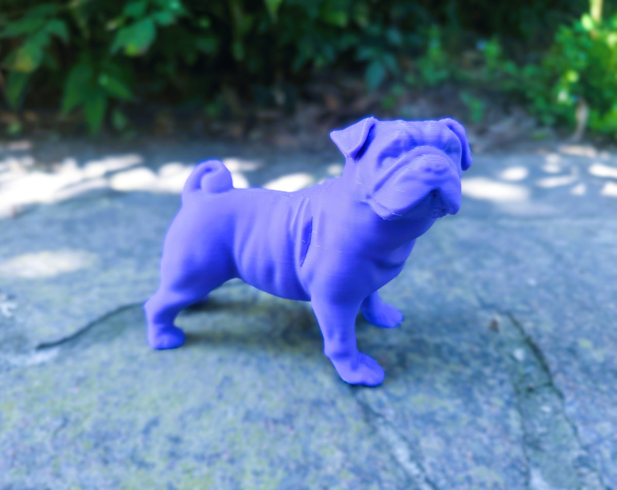 Mops Französische Bulldogge Figur