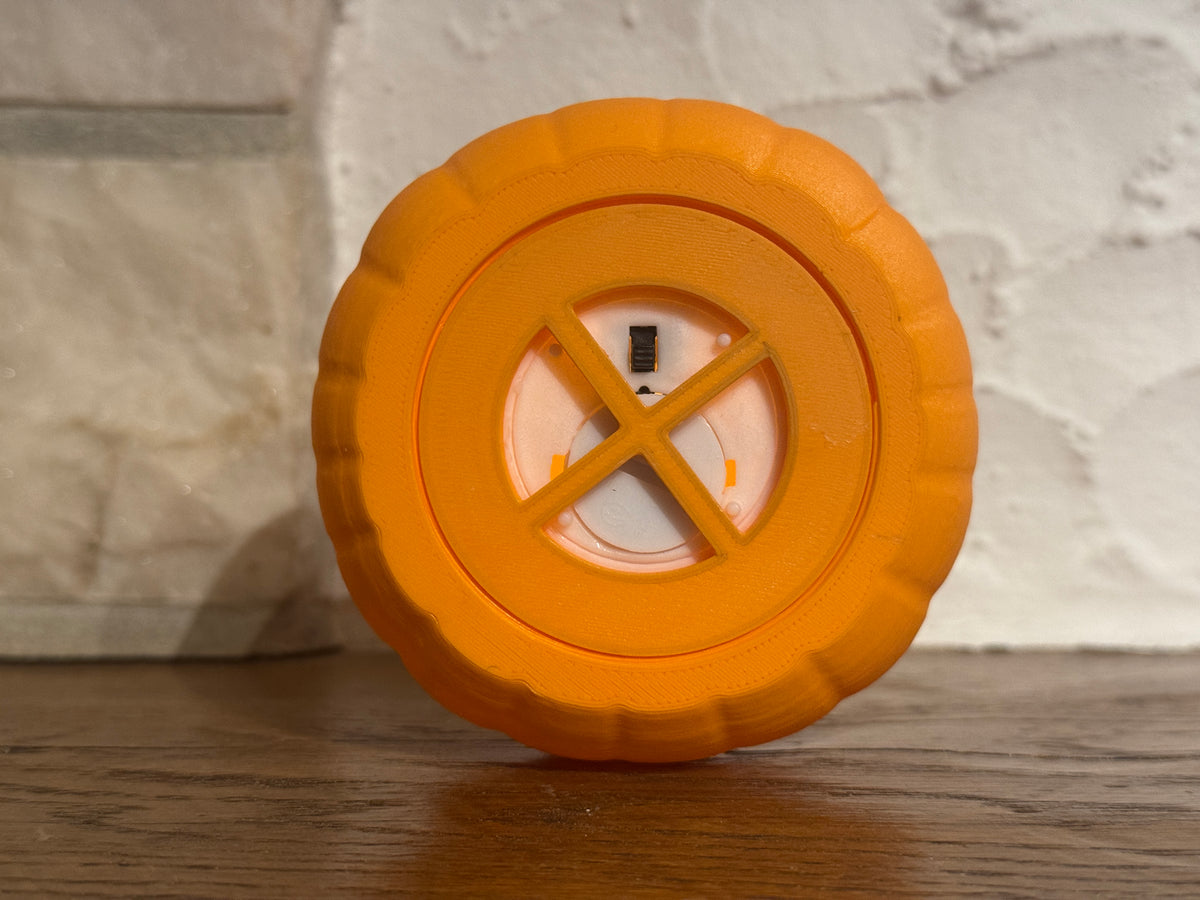 Teelichthalter Kürbis mit Seekuh Halloween Deko