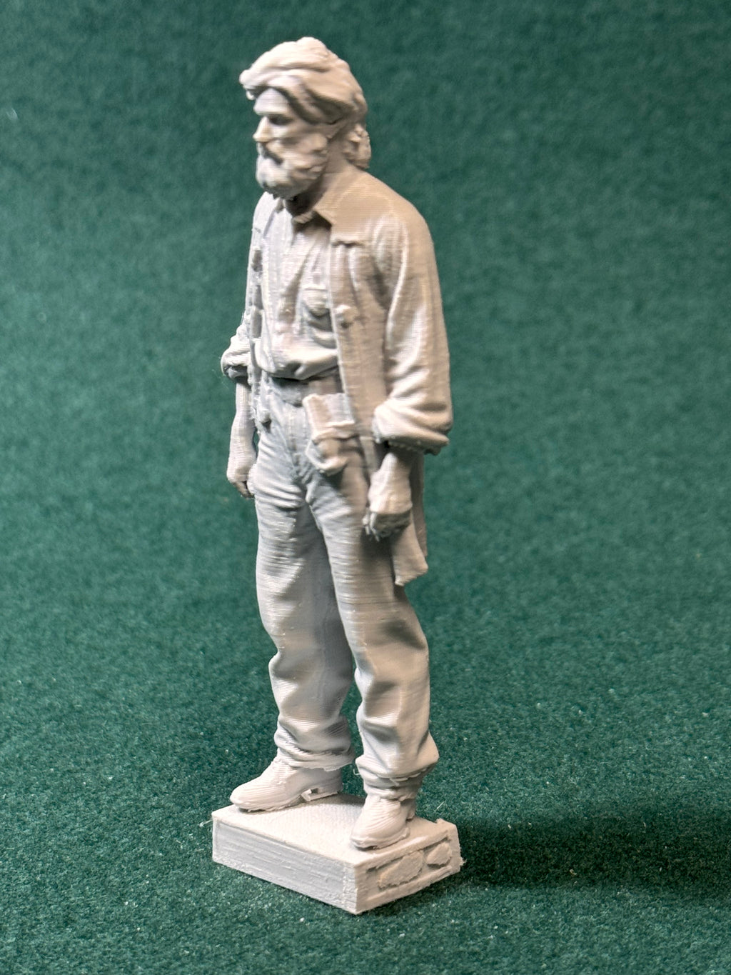 1880er Jahre 7 amerikanische Männer der Unterschicht Figur Deko Statue