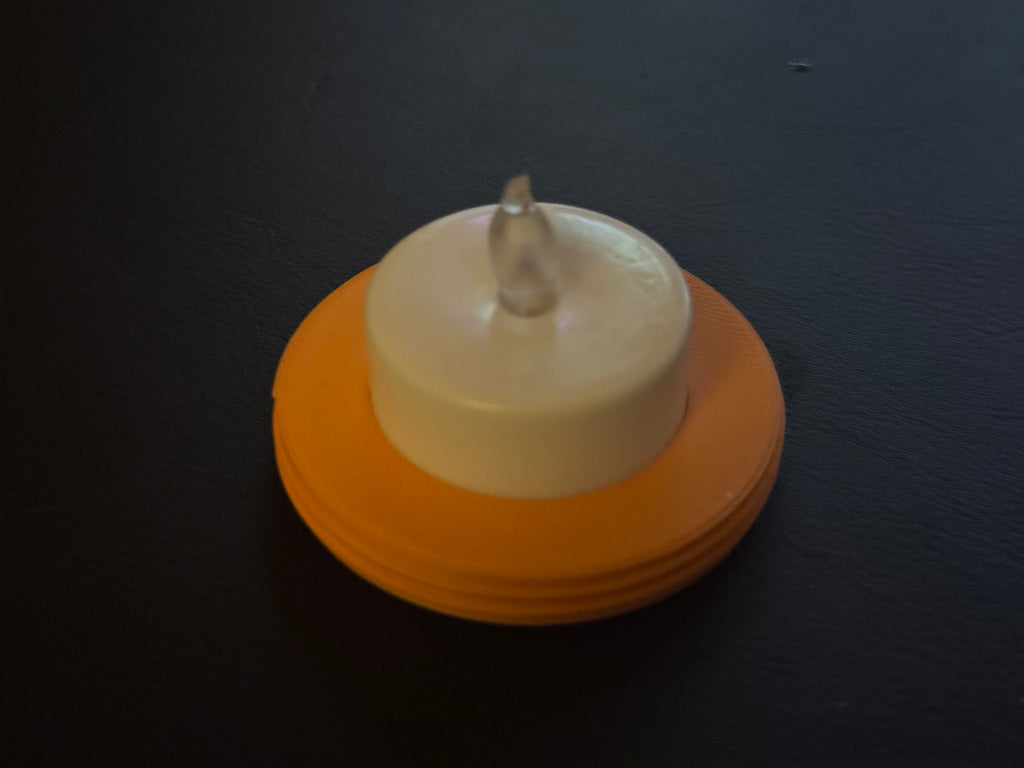 Teelichthalter Kürbis mit Labrador Halloween Deko