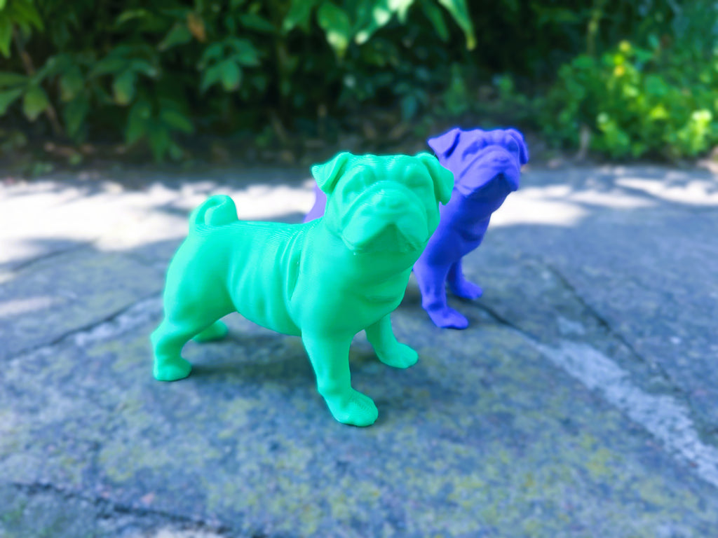 Mops Französische Bulldogge Figur