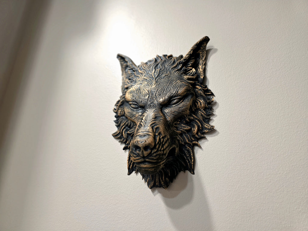 Wolfskopf Wanddeko