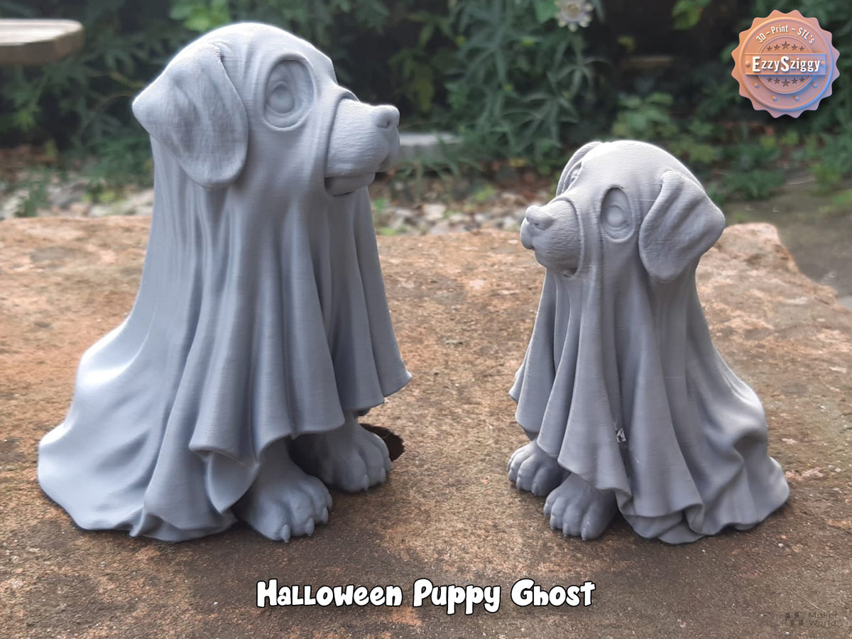 Halloween Welpengeist Figur Deko Statue Grusel Gothic Horror Tierfigur