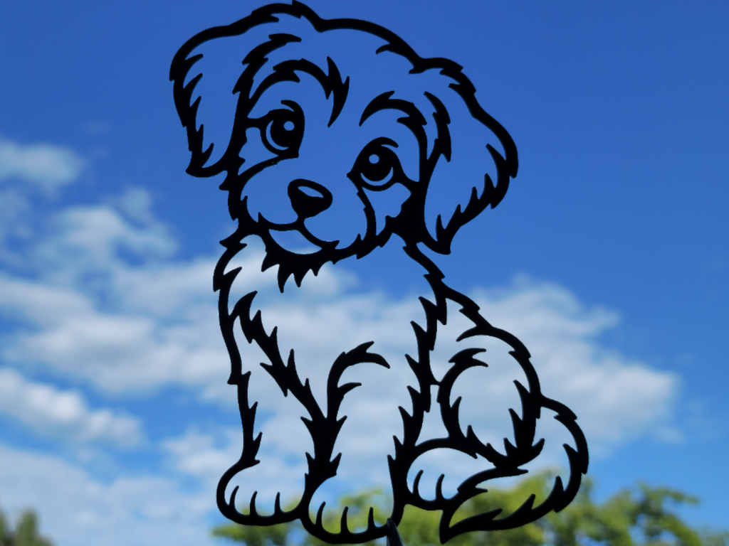 Süßes Welpen-Wandbild Hunde-Liebhaber-Deko Wanddeko Wanddekoration Liebe
