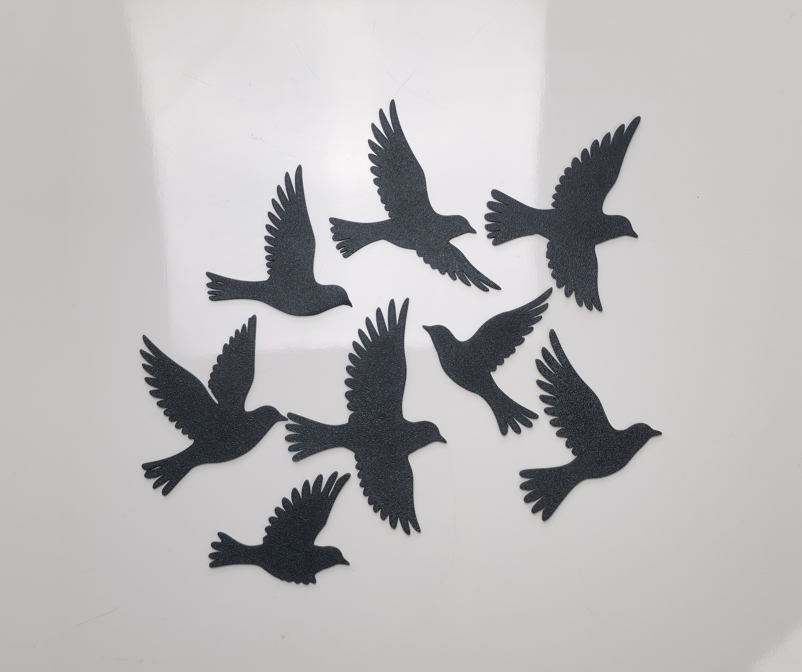 Fliegende Vögel Wandkunst-Set Wandbild Wanddeko Wanddekoration Tierfigur