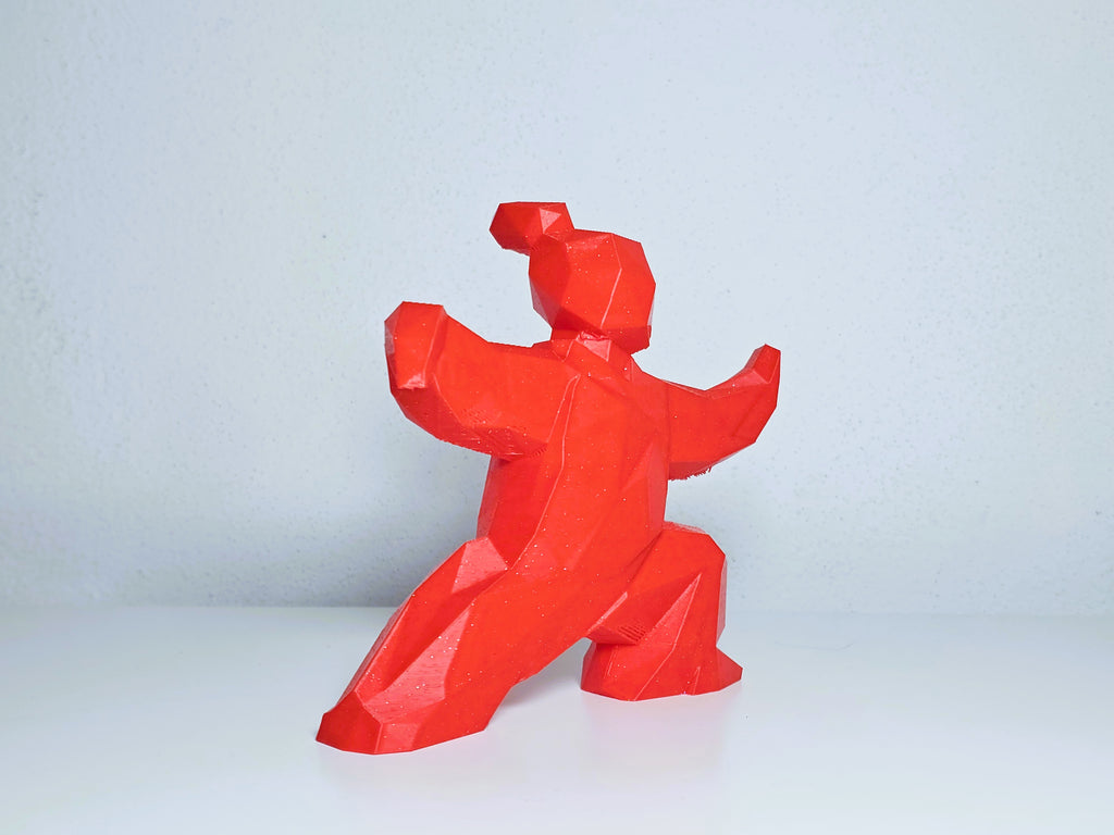 Tai Chi Low Poly Figur