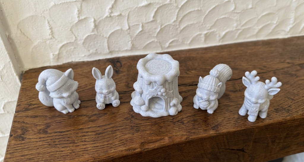 Waldtiere Figuren Set 5-teilig Deko