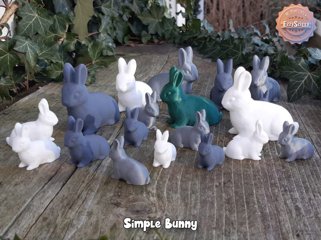 Einfacher Hase Figur Deko Statue Ostern Osterdeko Frühling Skulptur