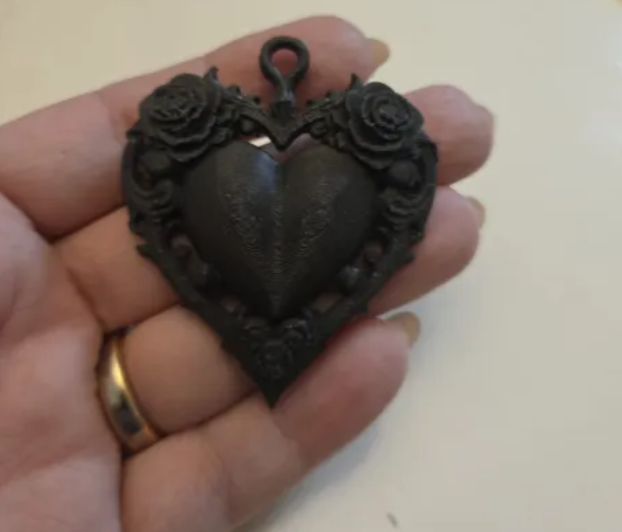 Ewiges Gotisches Rosenherz Figur Deko Statue Valentinstag Liebe Geschenk