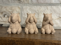 Fußballfan Figuren-Set Capybara Nichts hören sehen sagen