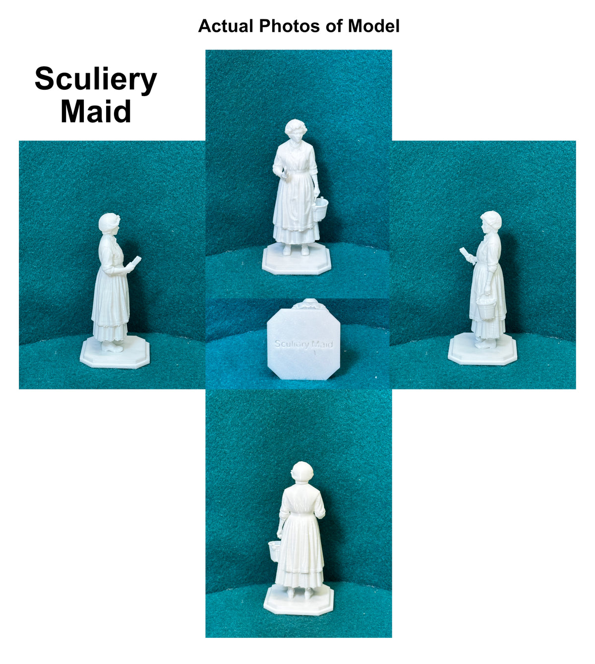 Spülmagd Mysteriöser Charakter Figur Deko Statue Puppenhaus Miniatur Vitrine