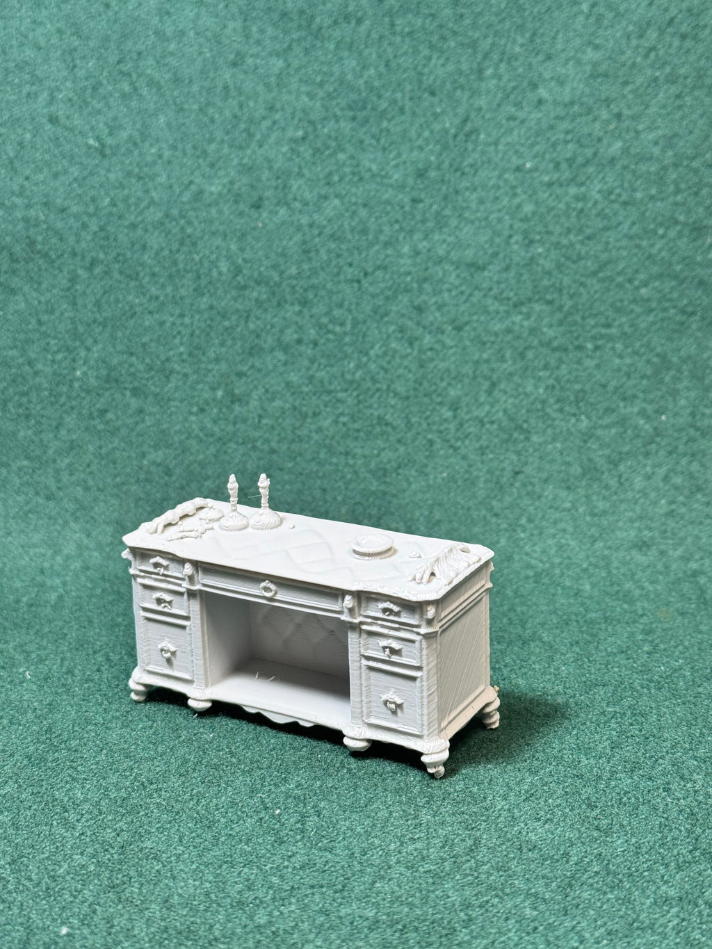 Puppenhaus Mini Viktorianischer Frisiertisch 2 Miniatur 1:12 Puppenstube