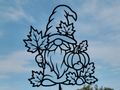 Herbstzwerg Wandkunst Wandbild Wanddeko Wanddekoration Gartenzwerg Wichtel