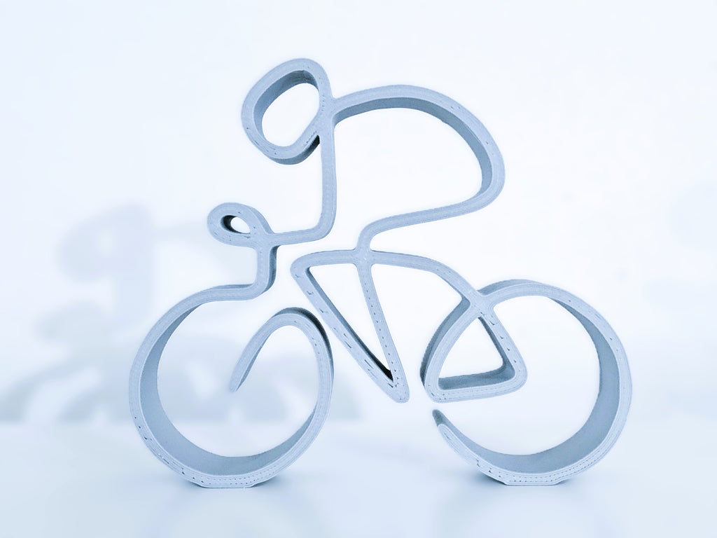 Fahrrad Linienkunst Skulptur