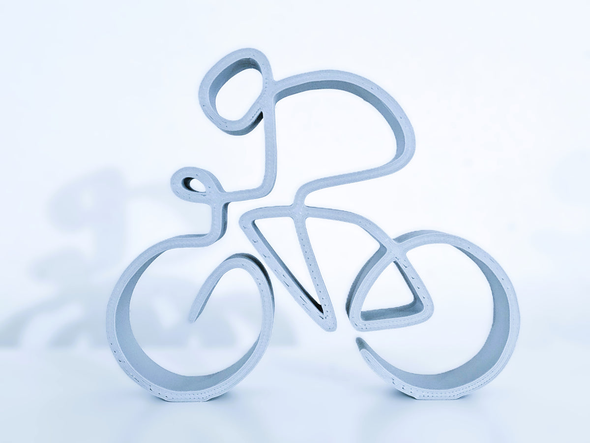 Fahrrad Linienkunst Skulptur