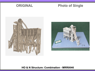 HO & N Struktur Kombination Modelleisenbahn H0 Spur N Diorama Gebäude