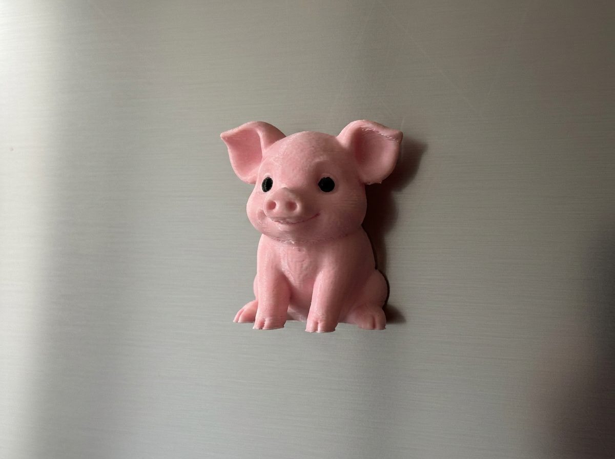 Kühlschrankmagnet Schwein Deko Variante 2