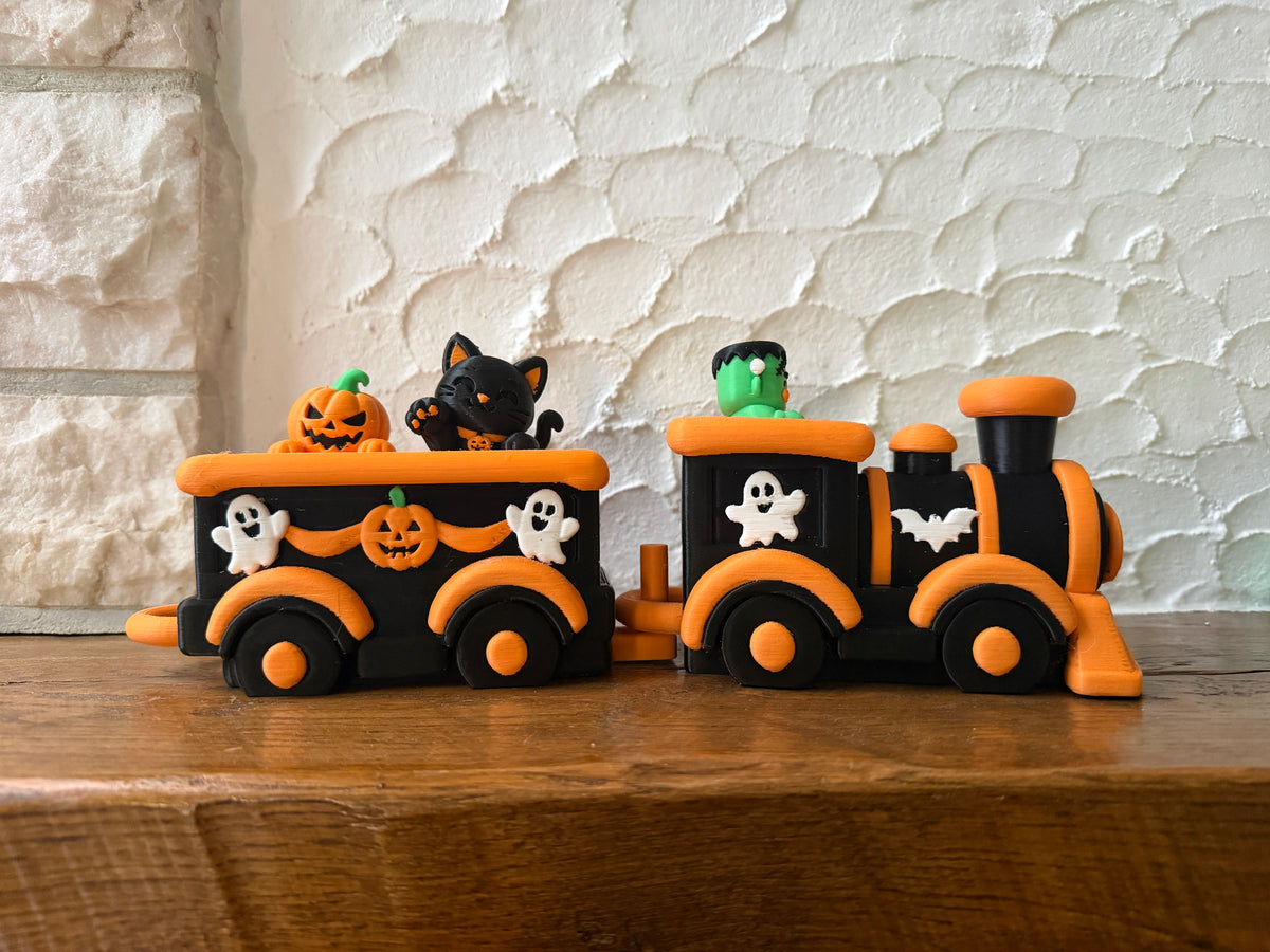 Halloween Zug Deko modular mit Drehverschluss