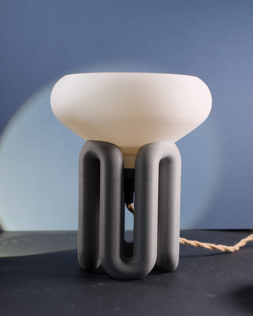 Lampenfuß Wellen-Design (ohne Elektrik)