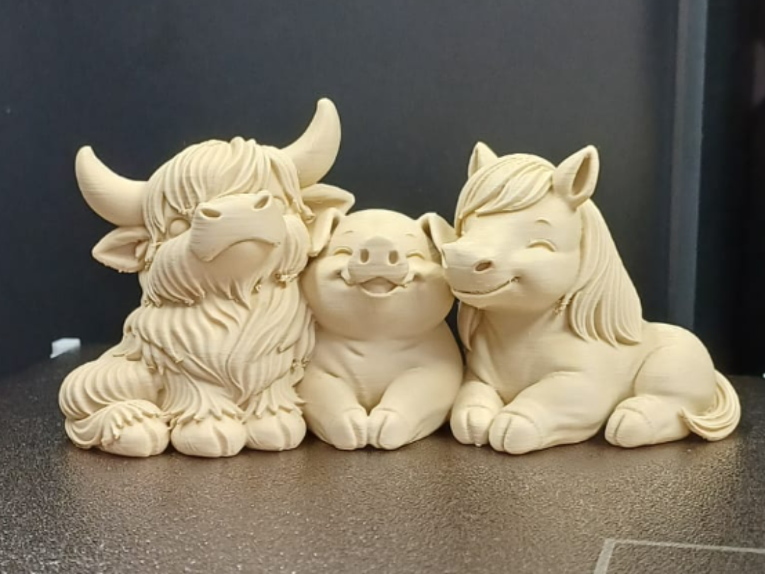 Beste Bauernhof-Freunde Figur Deko Statue Tierfigur Tiere Tierliebhaber