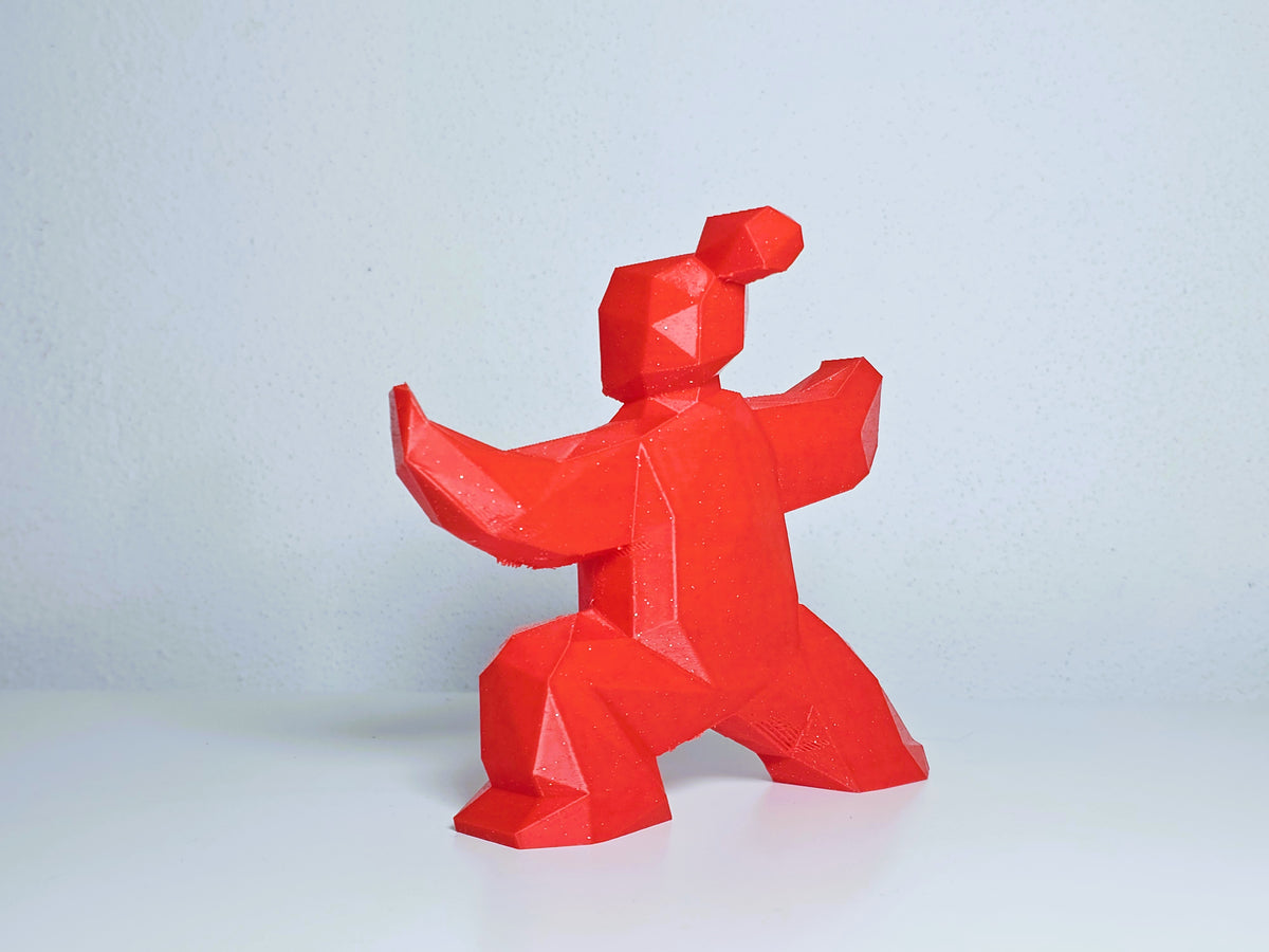 Tai Chi Low Poly Figur