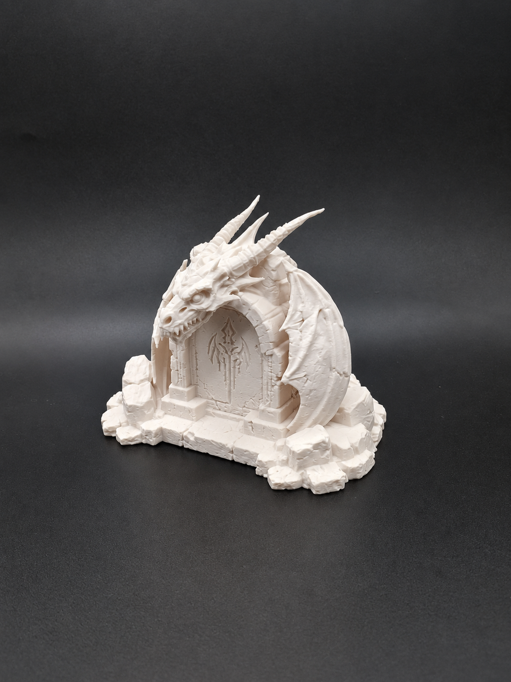 Drachengrab Dunkles Fantasy-Monument Figur Deko