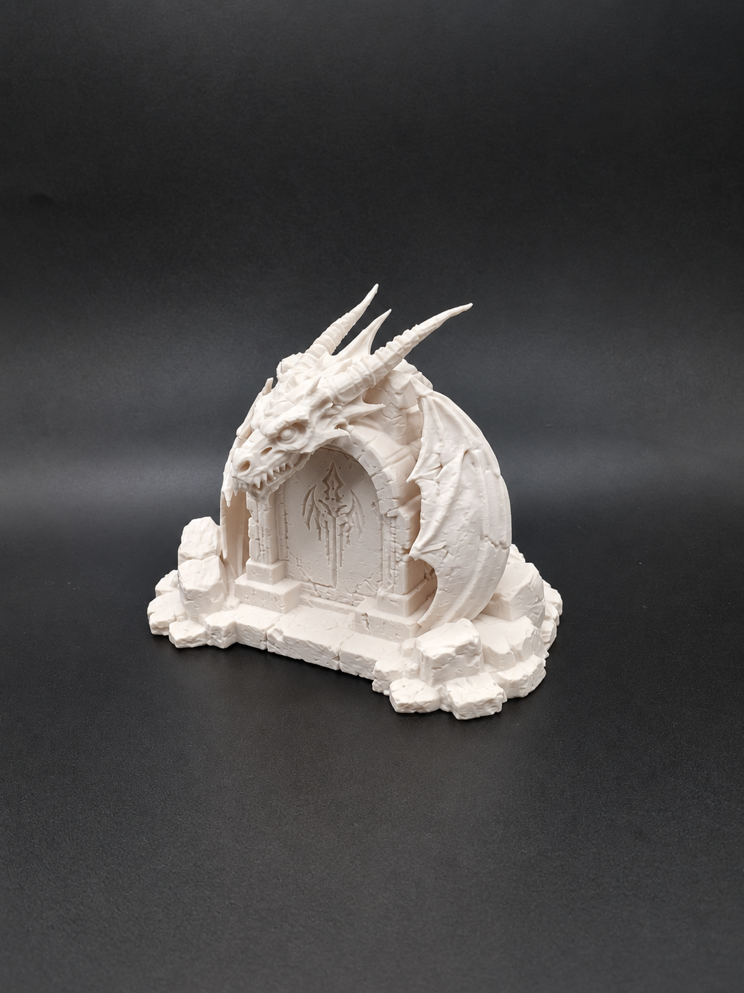 Drachengrab Dunkles Fantasy-Monument Figur Deko