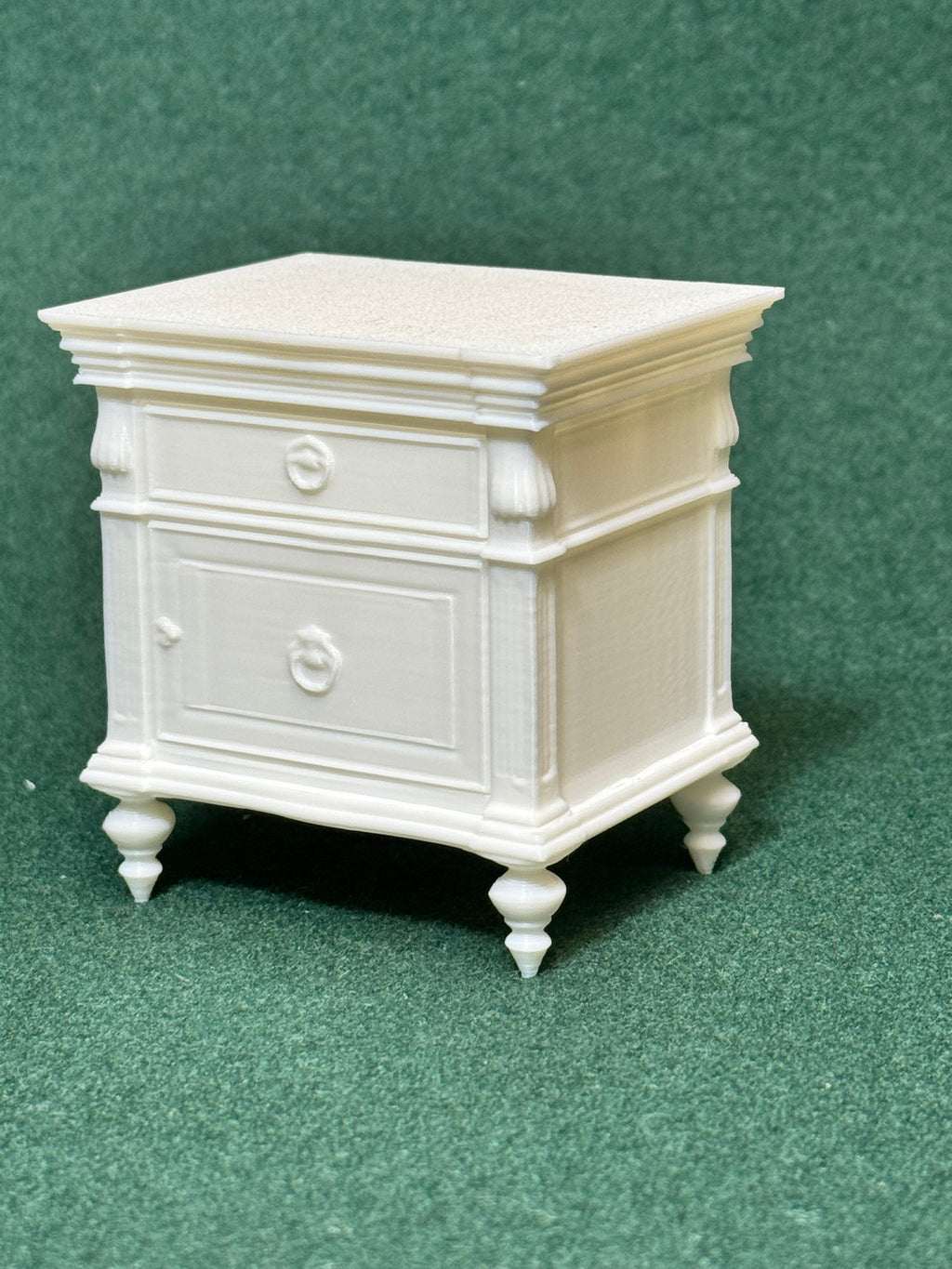 Puppenhaus Mini Nachttisch aus der viktorianischen Ära 3 Miniatur 1:12