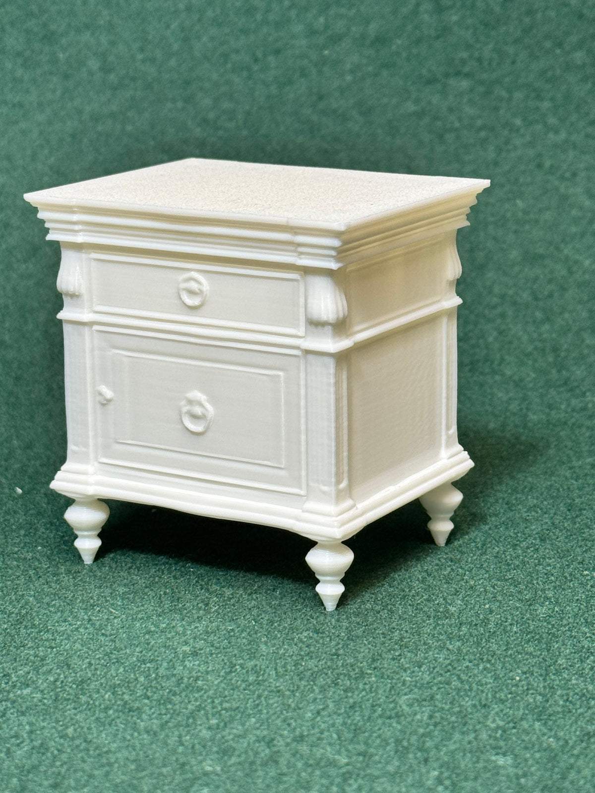 Puppenhaus Mini Nachttisch aus der viktorianischen Ära 3 Miniatur 1:12