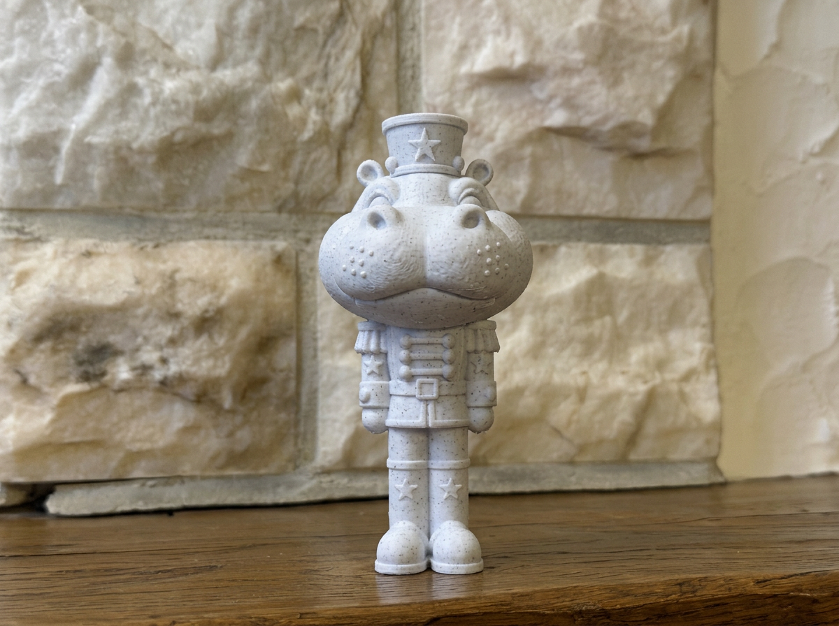 Nussknacker Figur Nilpferd Weihnachtsdeko