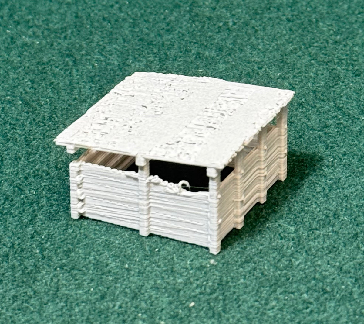 HO & N Struktur Holzunterstand Modelleisenbahn H0 Spur N Puppenhaus