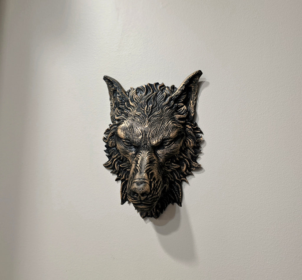 Wolfskopf Wanddeko
