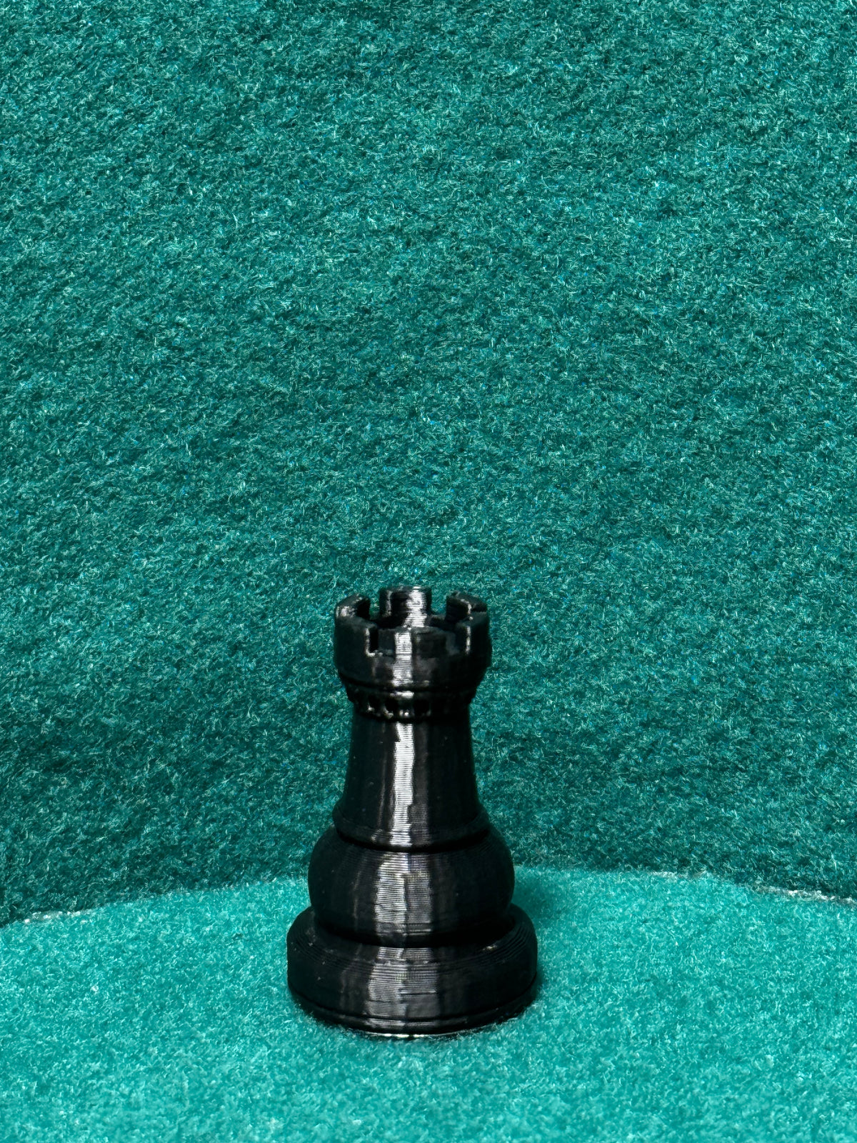 Obsidian Schachset Gegner des Faux-Eichen-Schachsets Schachspiel Miniatur