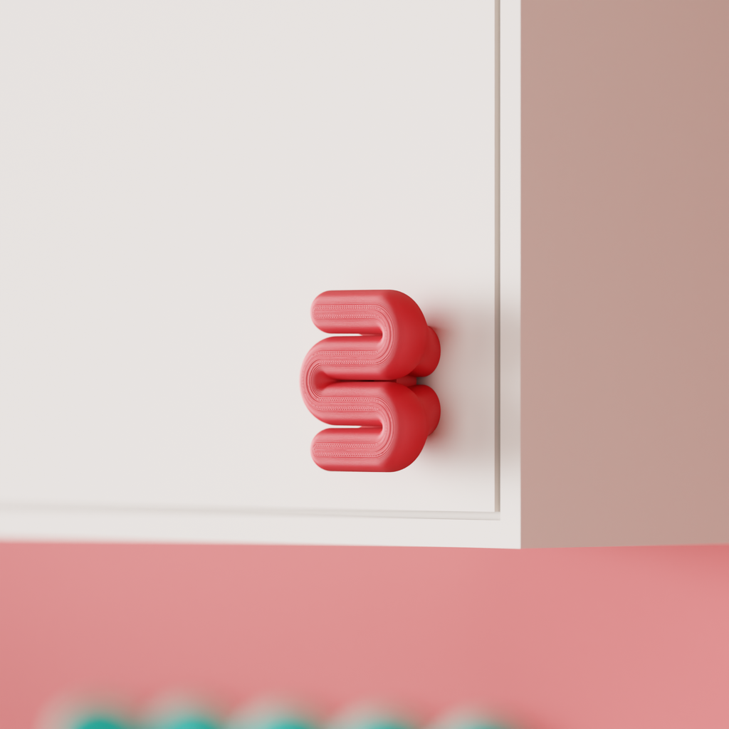 Schrankgriff Wellen-Design klassisch
