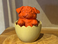 Osterfigur Mops im Ei Deko