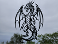 Fantasy Drachen 2D Wandkunst Wandbild Wanddeko Wanddekoration Mittelalter