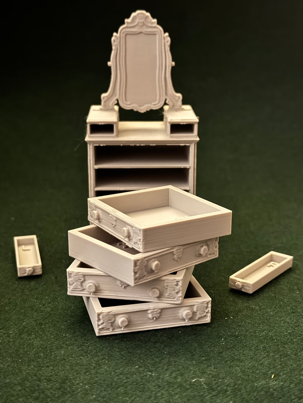 Victorian Cottage Kommode mit 6 Schubladen 1:12 Puppenhaus Miniatur Möbel
