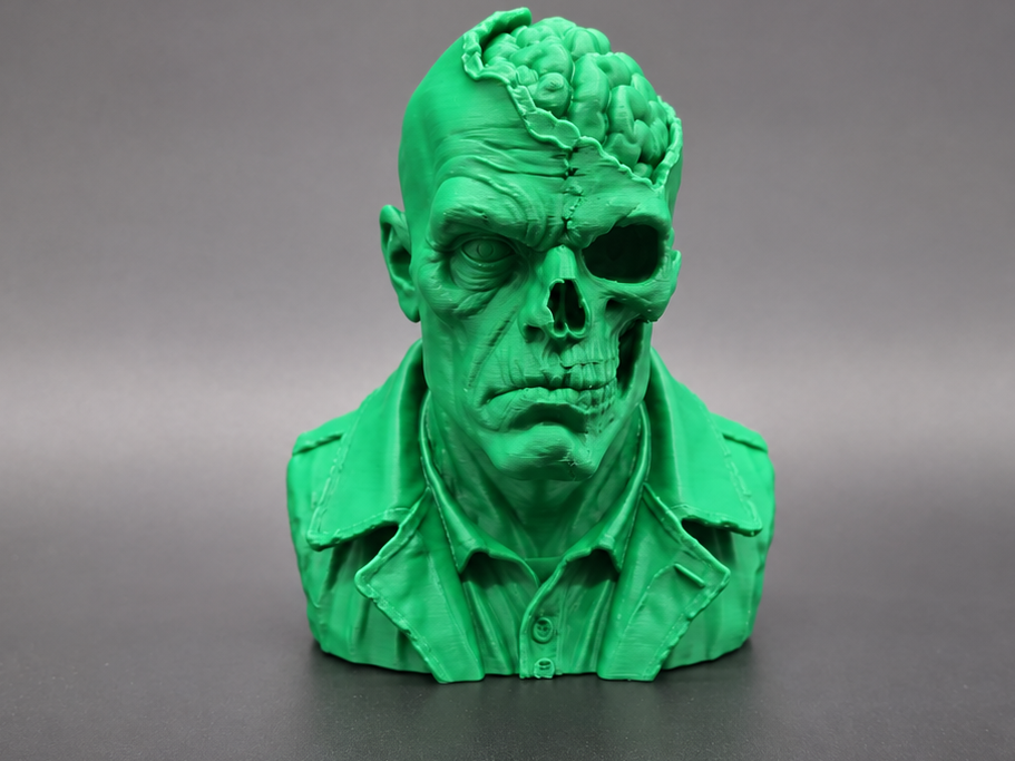 Angekleidet fürs Grab Halloween Zombie Büste