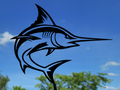 Marlin Fisch 2D Wandkunst Wandbild Wanddeko Wanddekoration Tierfigur Tiere