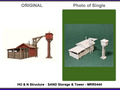 HO & N Struktur Sandlager & Turm Modelleisenbahn H0 Spur N Puppenhaus