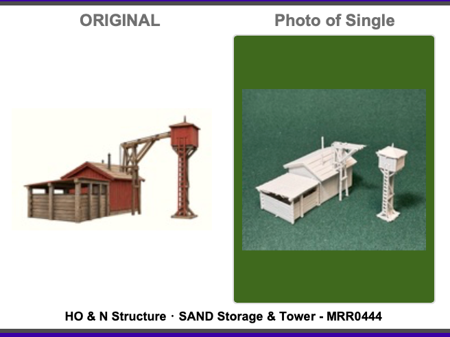 HO & N Struktur Sandlager & Turm Modelleisenbahn H0 Spur N Puppenhaus