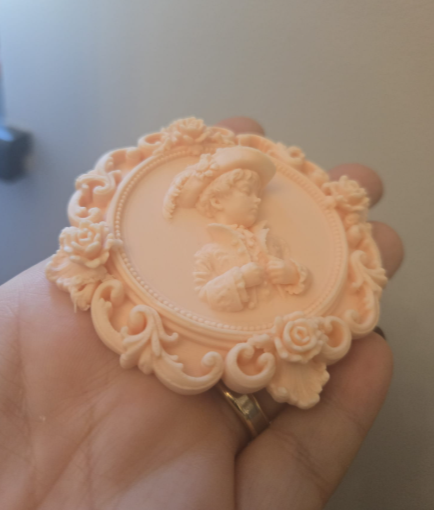 Viktorianisches Kamee-Ornament Elegante Barock-Dekoration Figur Deko